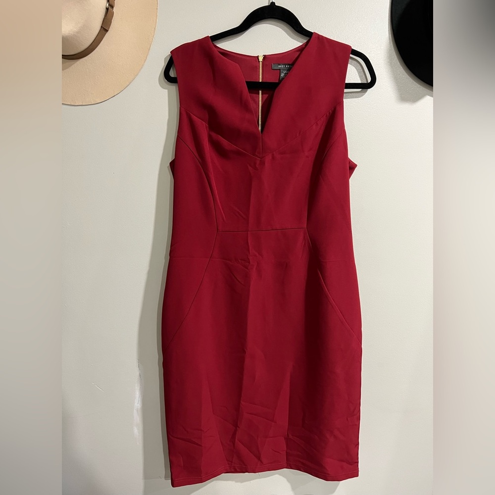 Suzy Shier Red Midi Dress